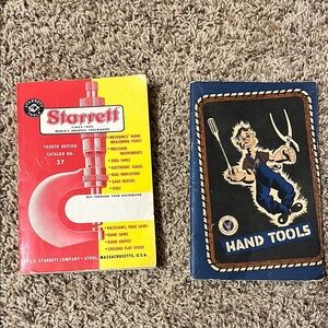 Starrett vintage Hand Tools Catalog and GM Motors Vintage Hand Tools Booklet